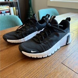 Nike Metcons Black and White Athletic Shoes